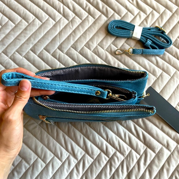 Isabelle blue clutch/wristlet - Picture 7 of 7